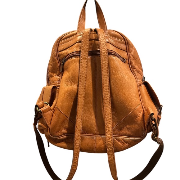 Lord Jim Vintage Brown Genuine Columbian Leather Backpack main image 4
